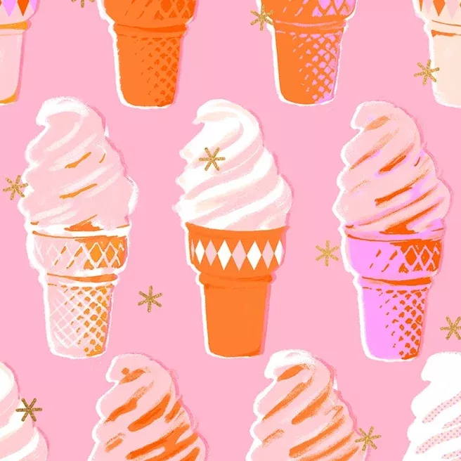 Ice Cream by Melody Miller | Metallic Posy