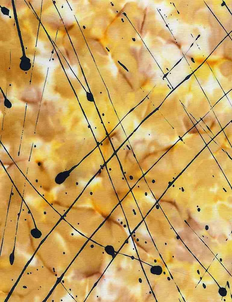 Tonga Batiks Impact B8312-AMBER 3Yds End of Bolt Clearance
